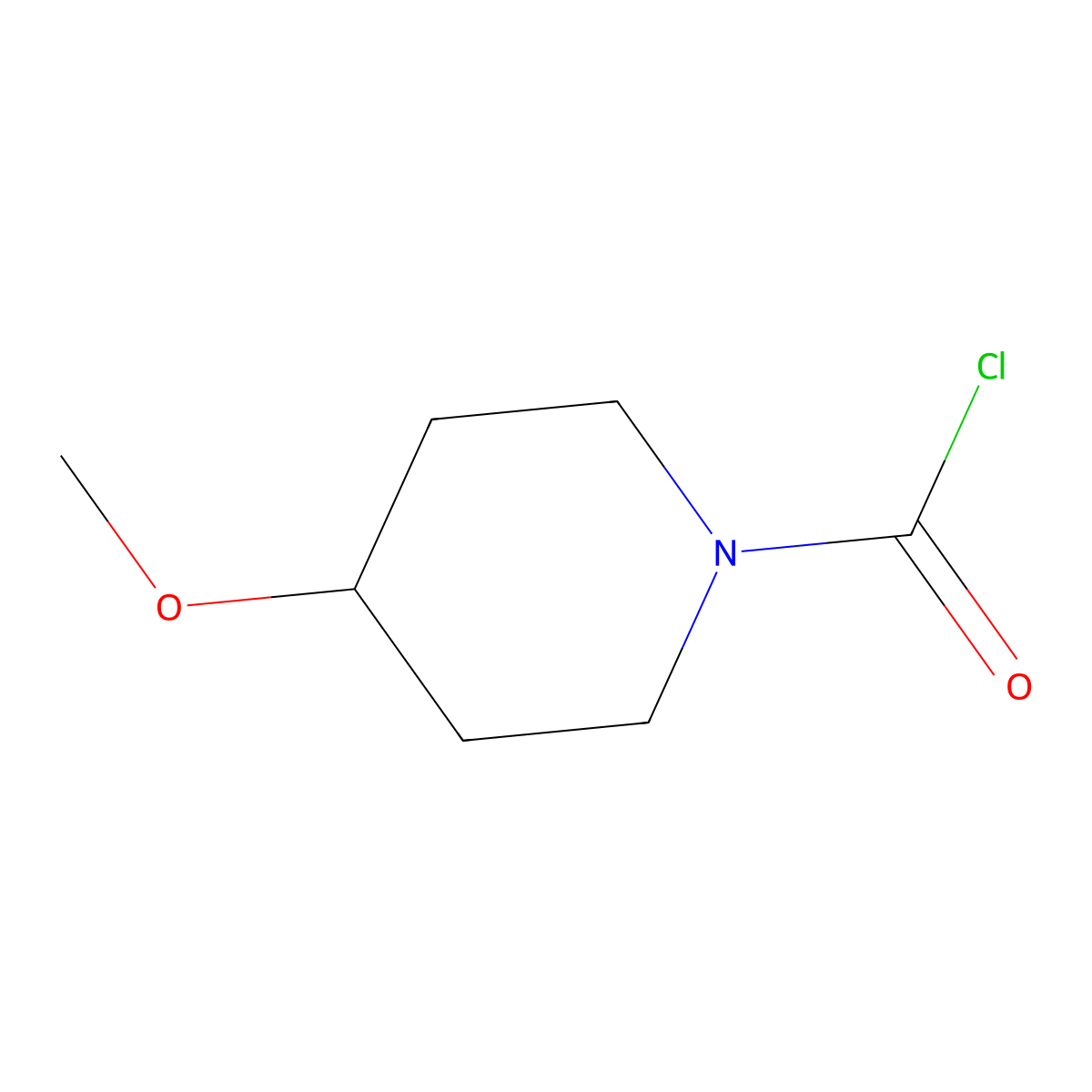 4-Methoxypiperidine-1-carbonyl chloride molecular structure, CAS 1032707-93-9