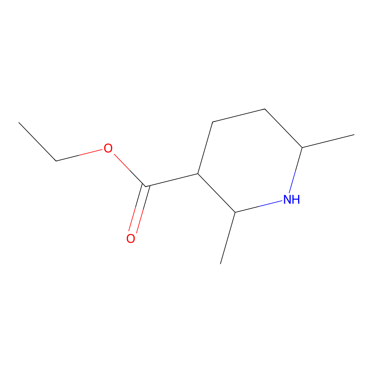 Ethyl 2,6-dimethylpiperidine-3-carboxylate molecular structure, CAS 103272-54-4