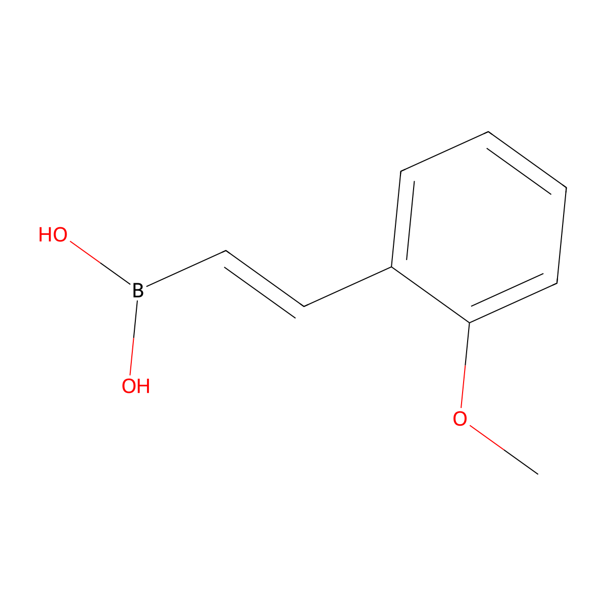 (E)-(2-Methoxystyryl)boronic acid molecular structure, CAS 1032737-74-8