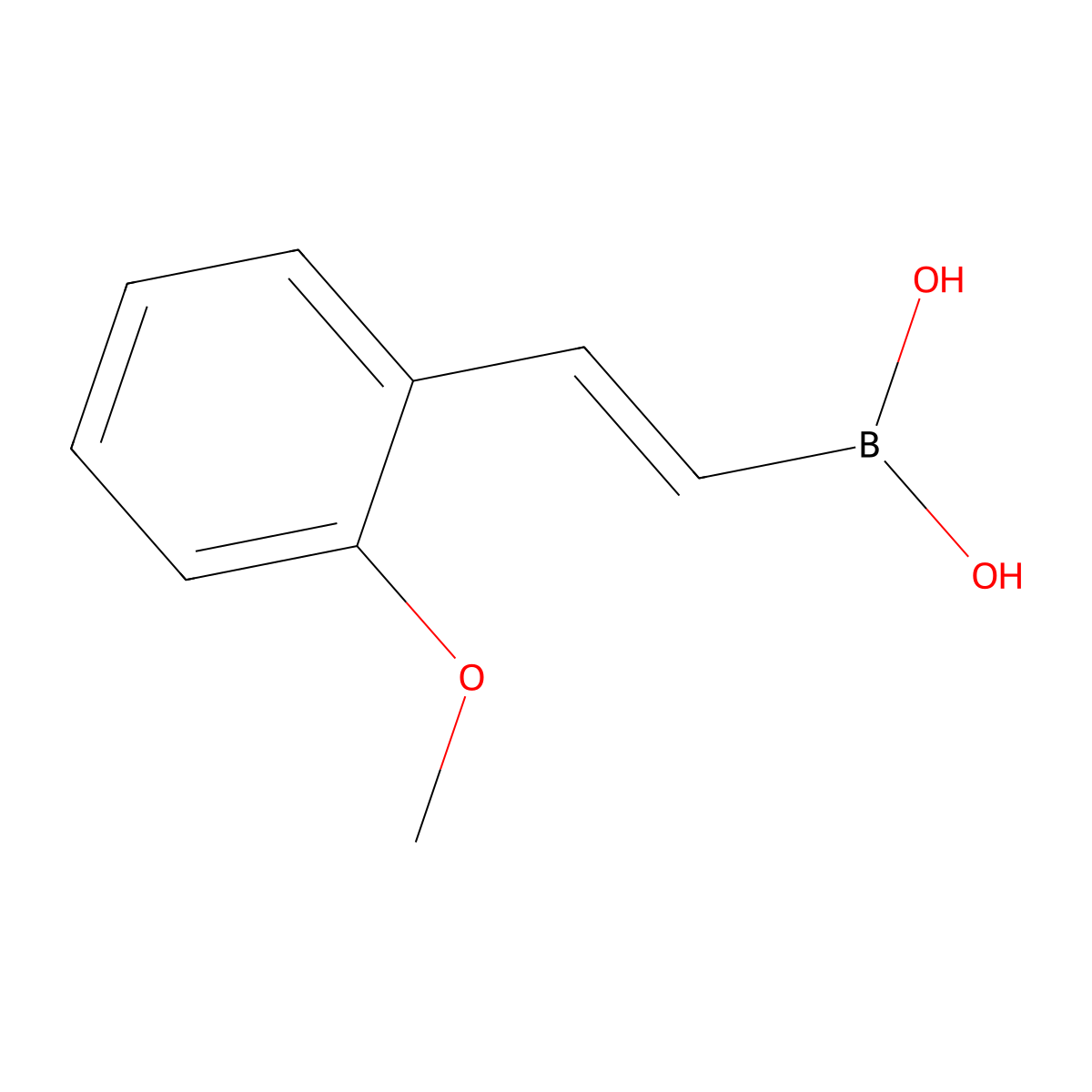 (E)-(2-Methoxystyryl)boronic acid molecular structure, CAS 1032737-74-8