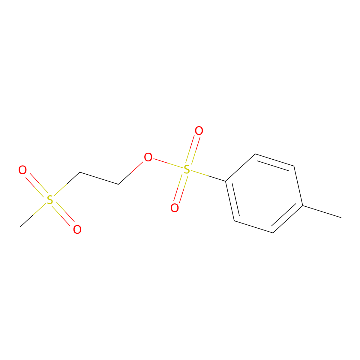 2-(Methylsulfonyl)ethyl 4-methylbenzenesulfonate molecular structure, CAS 103275-86-1