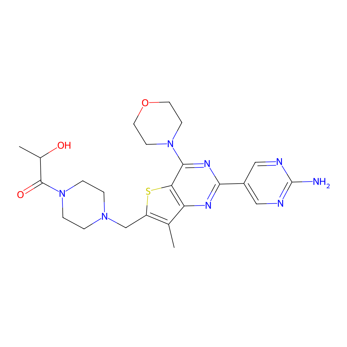 Apitolisib molecular structure, CAS 1032754-93-0