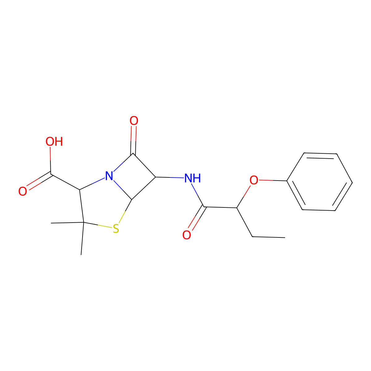 L-Propicillin; Levopropicillin molecular structure, CAS 10328-25-3
