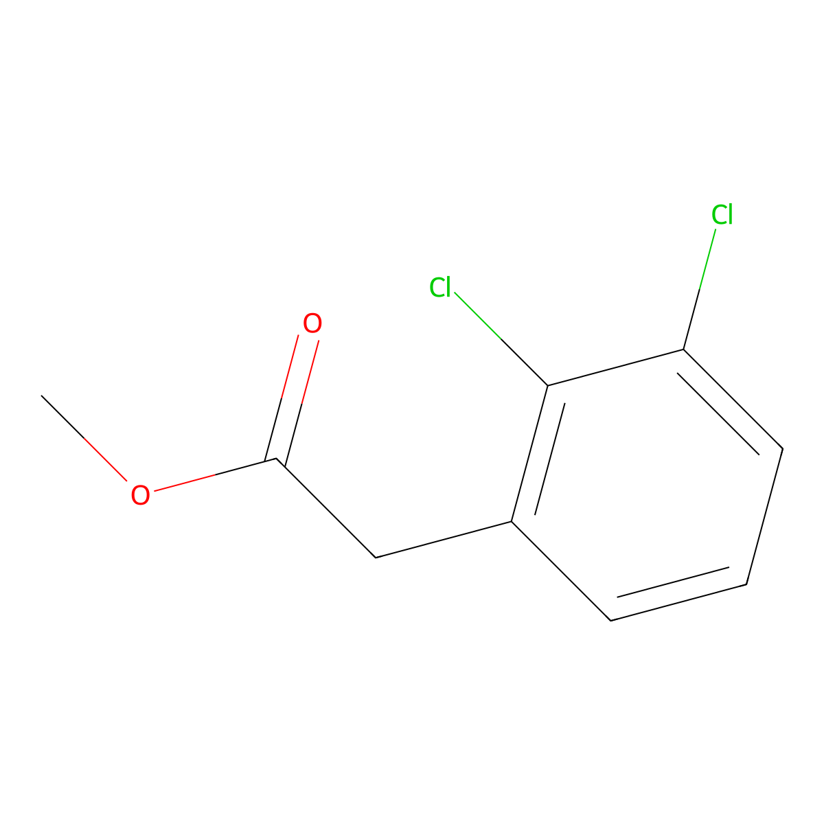 Methyl 2,3-dichlorophenylacetate molecular structure, CAS 10328-87-7