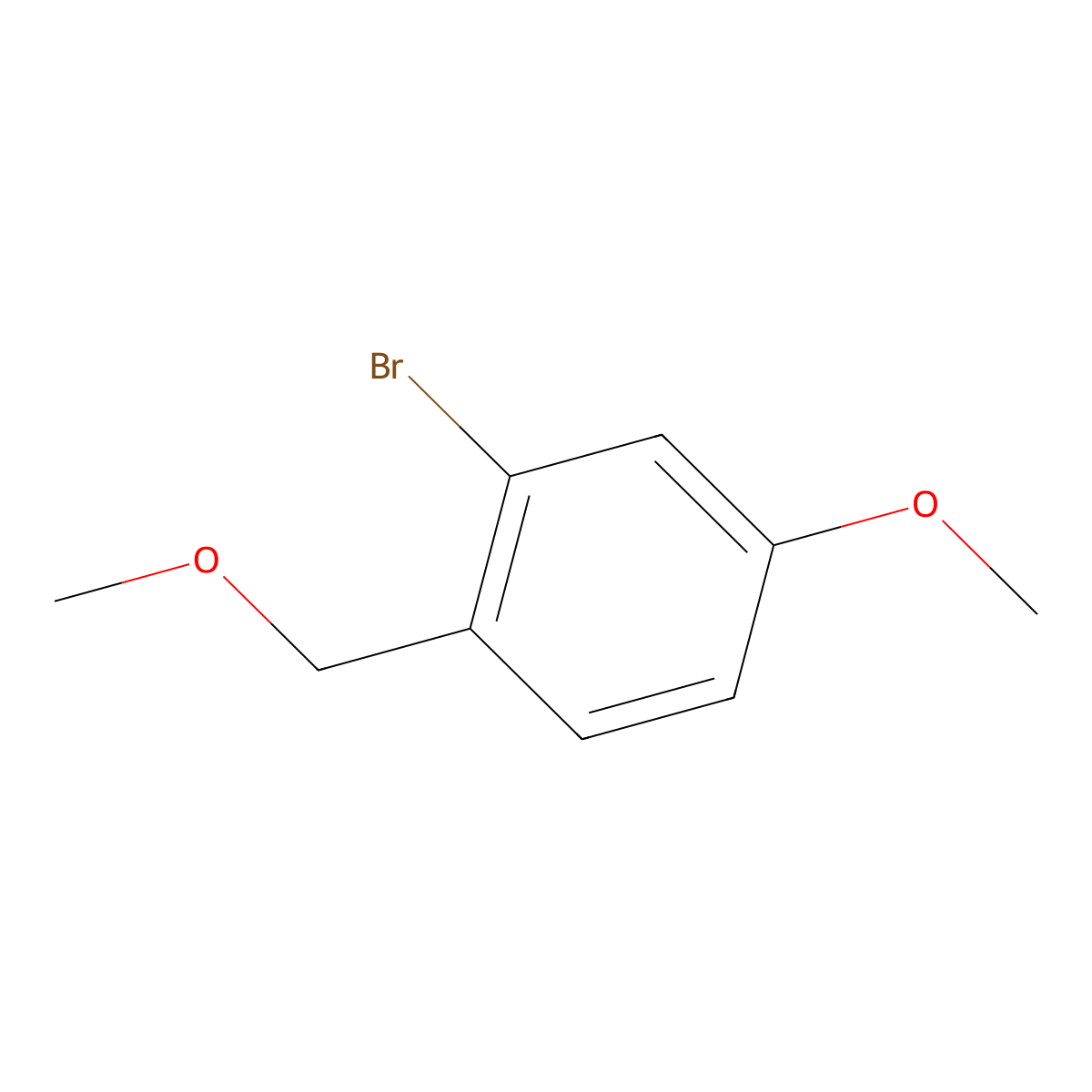 2-Bromo-4-methoxy-1-(methoxymethyl)benzene molecular structure, CAS 1032842-37-7