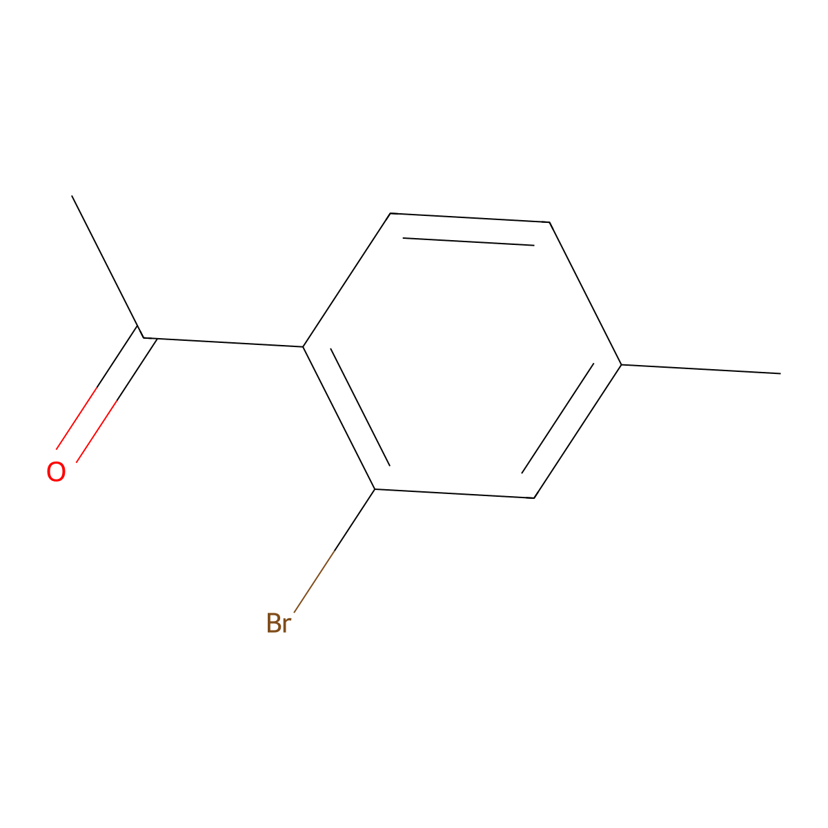 1-(2-Bromo-4-methylphenyl)ethan-1-one molecular structure, CAS 103286-27-7