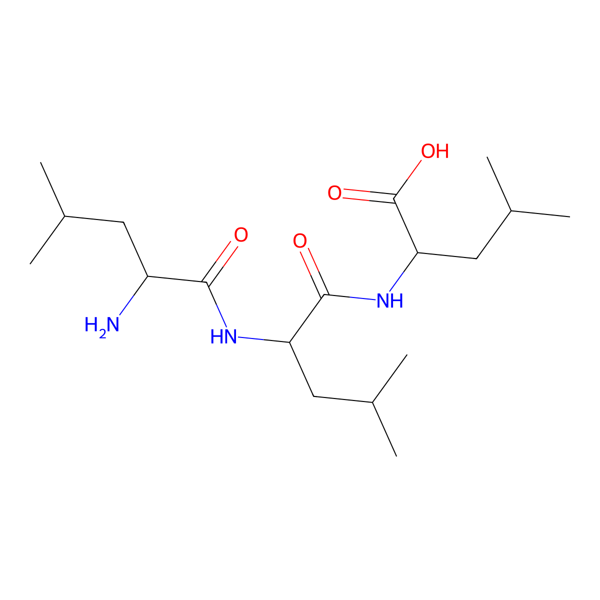 Trileucine molecular structure, CAS 10329-75-6