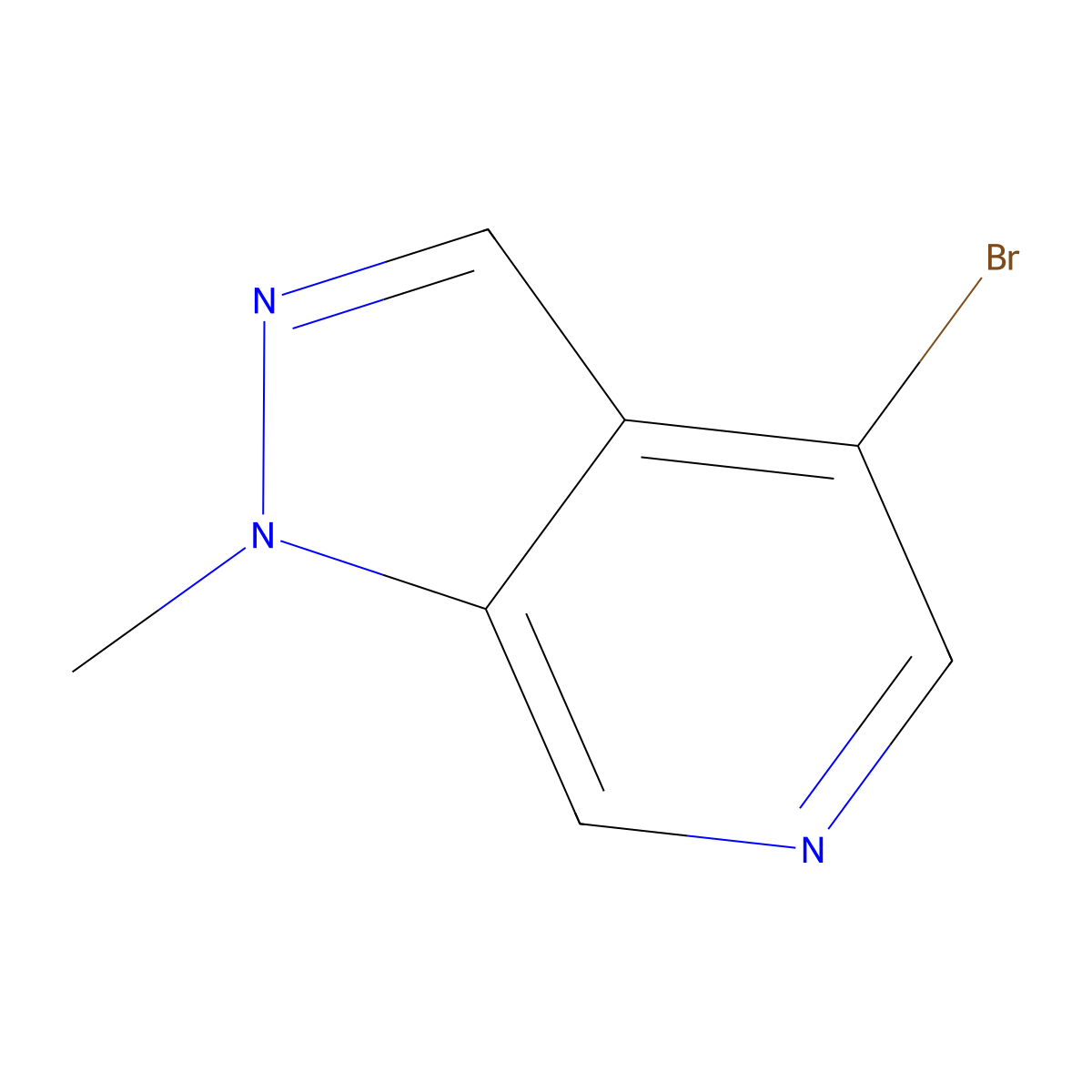 4-Bromo-1-methyl-1H-pyrazolo(3,4-c)pyridine molecular structure, CAS 1032943-41-1