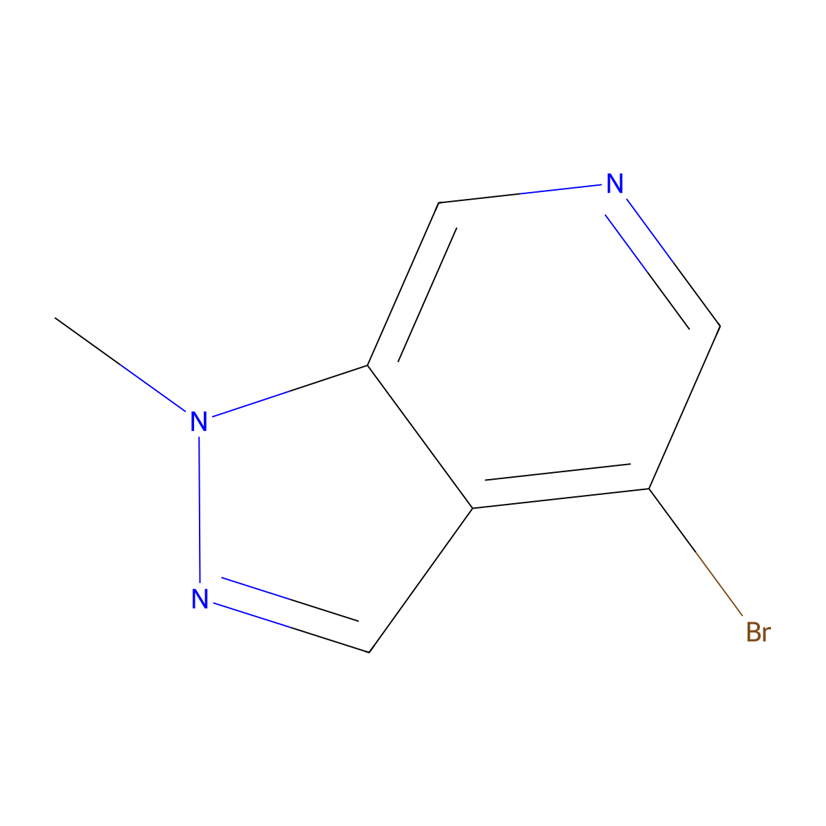 4-Bromo-1-methyl-1H-pyrazolo(3,4-c)pyridine molecular structure, CAS 1032943-41-1