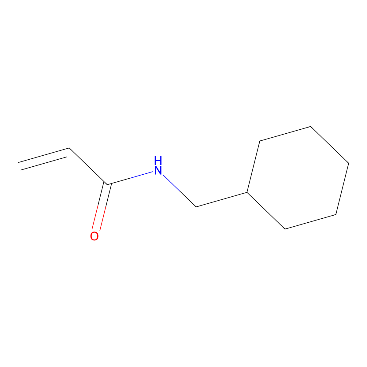 N-(cyclohexylmethyl)prop-2-enamide molecular structure, CAS 103297-86-5