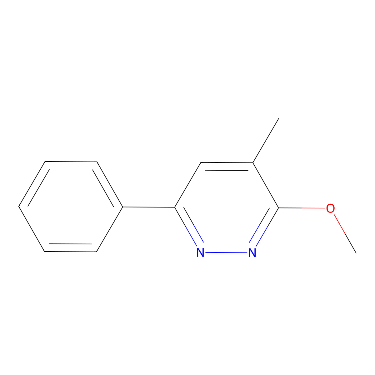 3-Methoxy-4-methyl-6-phenylpyridazine molecular structure, CAS 10330-57-1