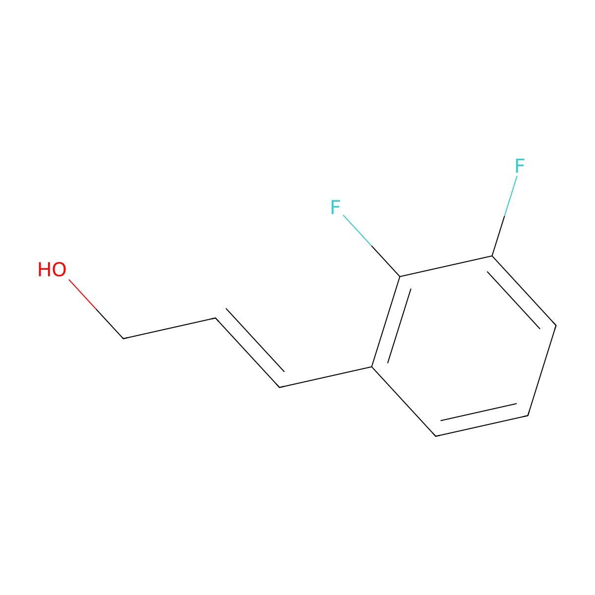 (E)-3-(2,3-Difluorophenyl)prop-2-EN-1-OL molecular structure, CAS 1033010-15-9