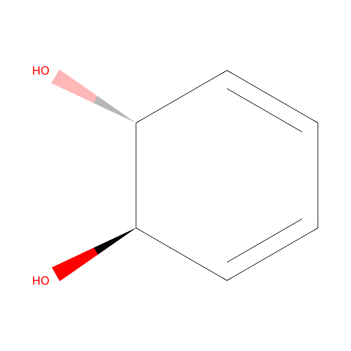 (1R,2R)-cyclohexa-3,5-diene-1,2-diol molecular structure, CAS 103302-38-1