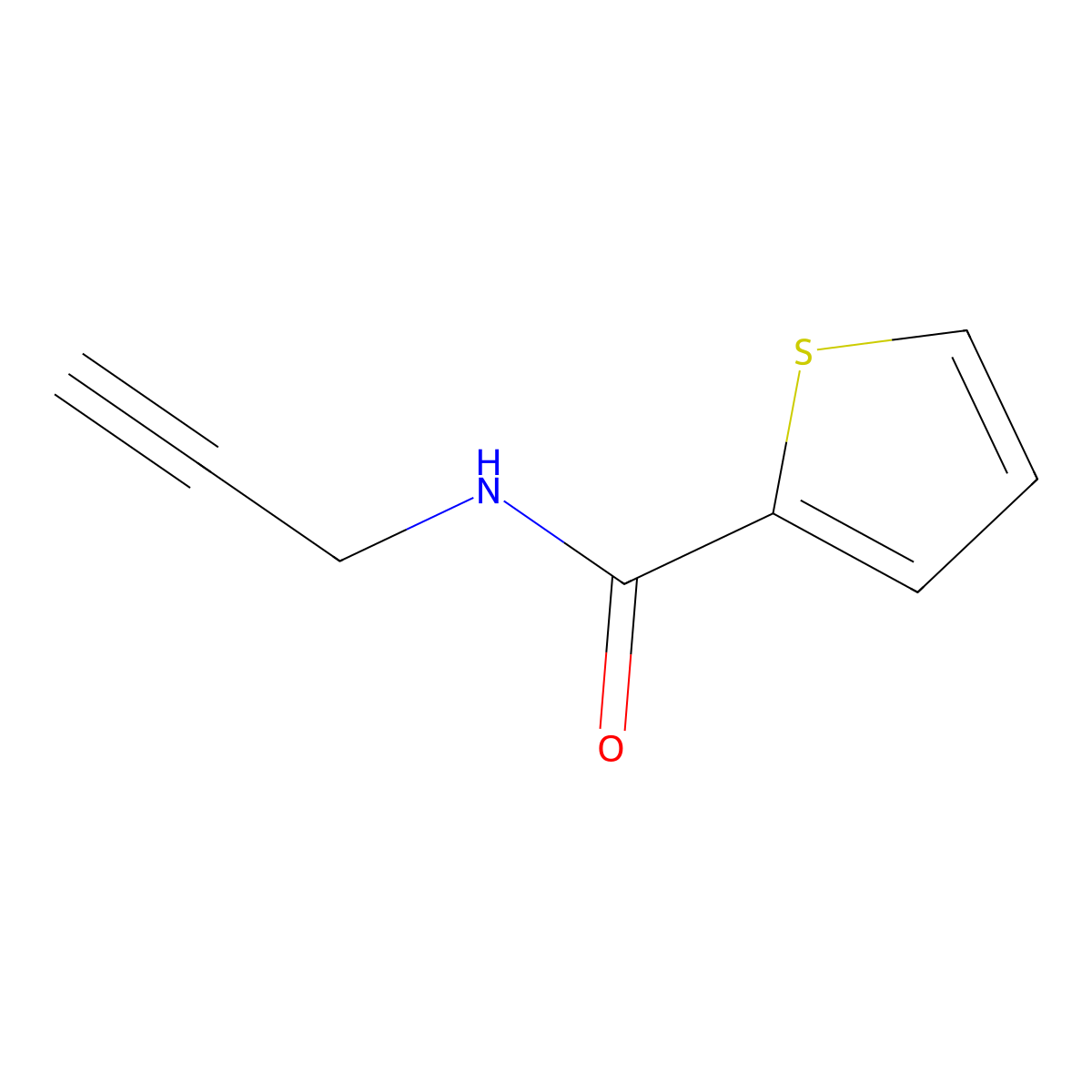 N-(Prop-2-YN-1-YL)thiophene-2-carboxamide molecular structure, CAS 1033037-36-3