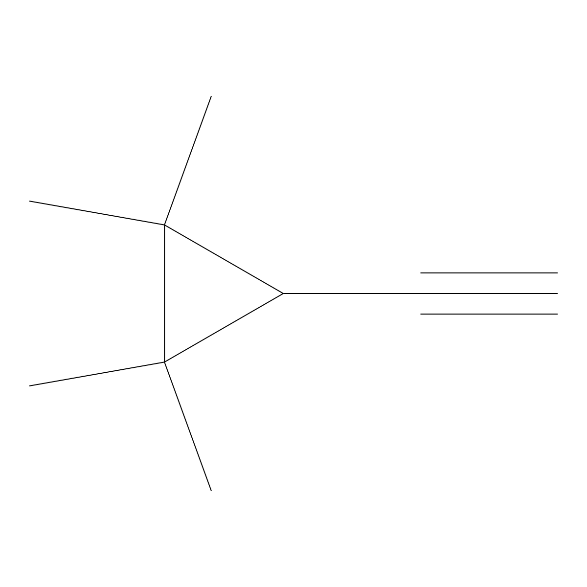 3-Ethynyl-1,1,2,2-tetramethylcyclopropane molecular structure, CAS 103304-20-7