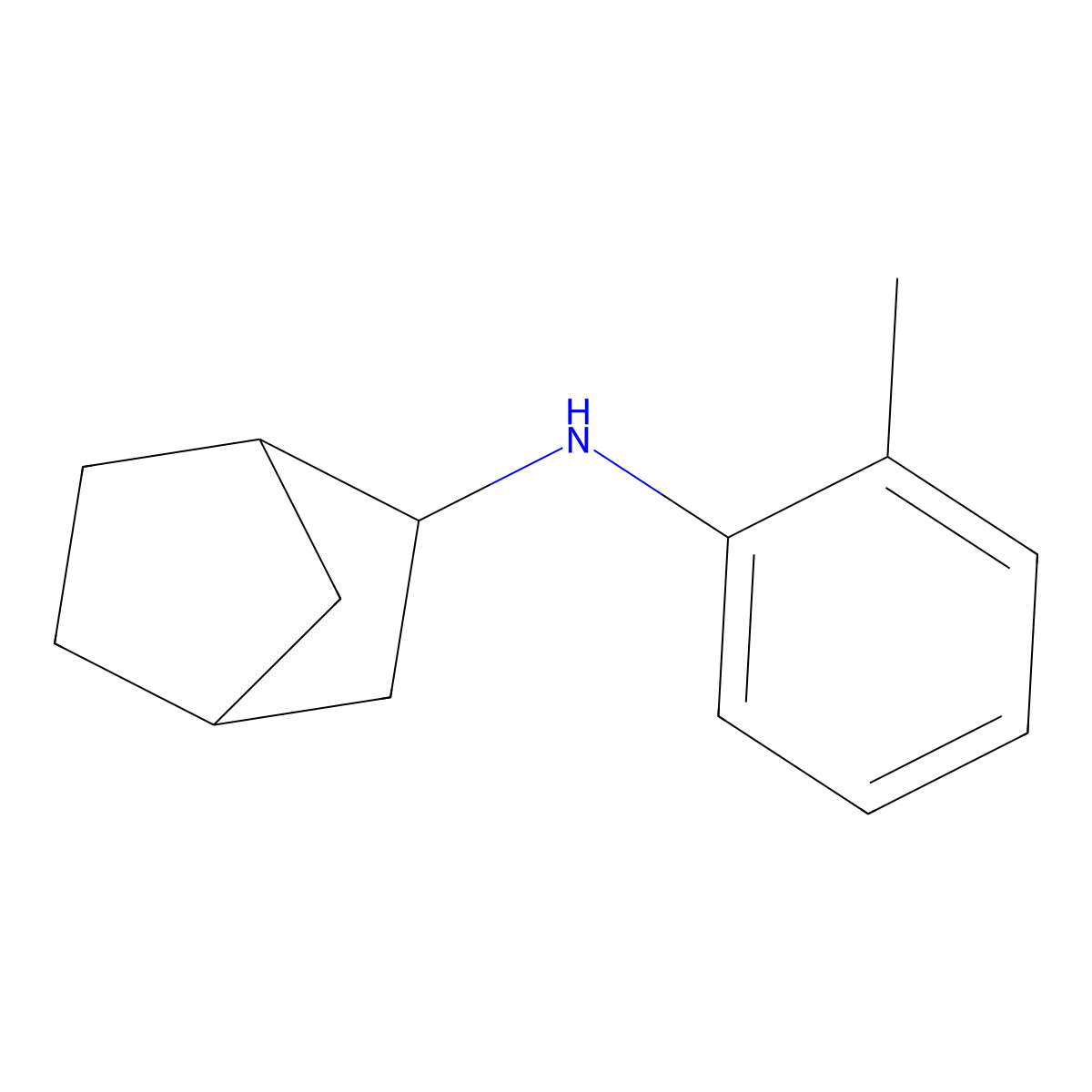 N-(2-Methylphenyl)bicyclo[2.2.1]heptan-2-amine molecular structure, CAS 1033099-20-5