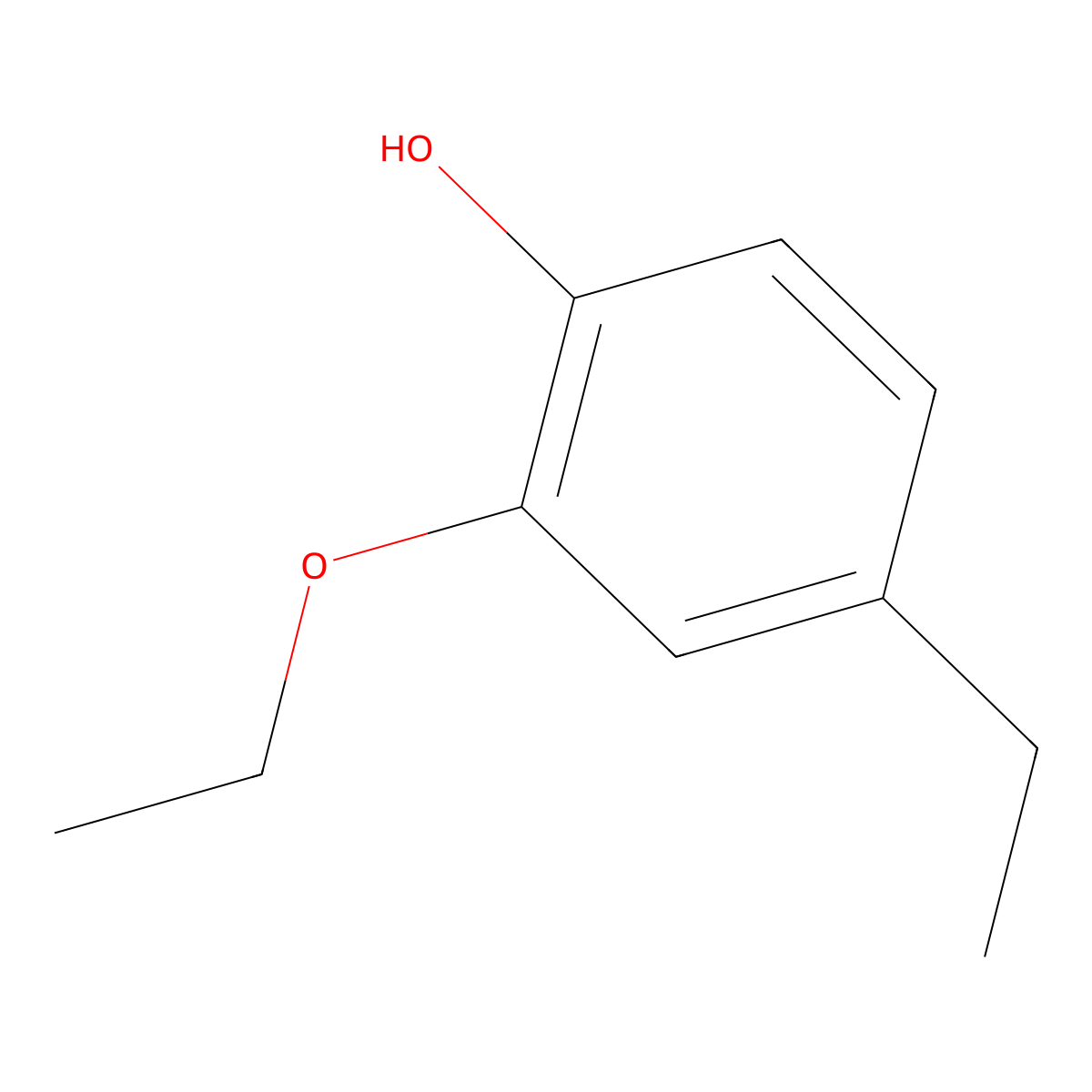 2-Ethoxy-4-ethylphenol molecular structure, CAS 103314-71-2