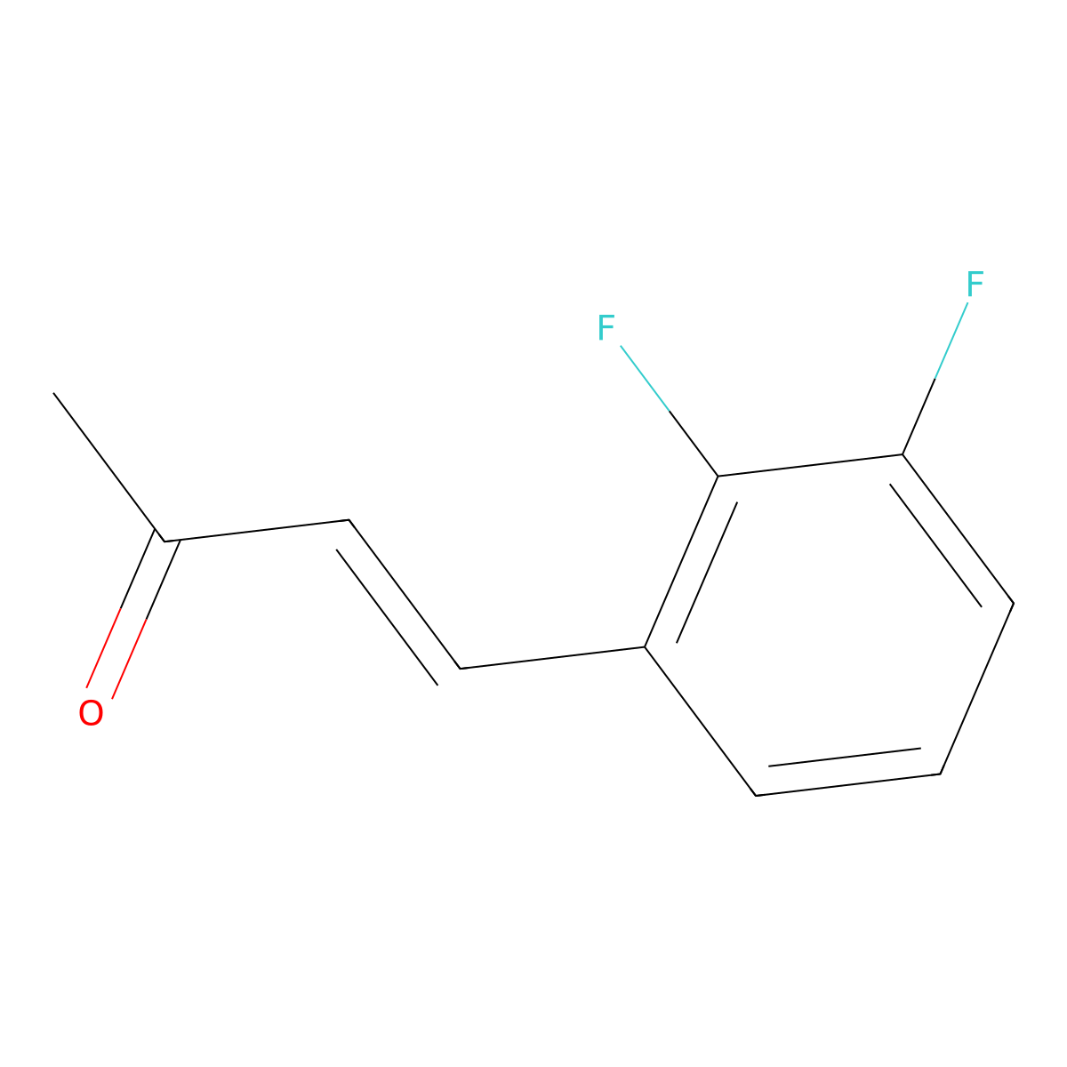 (E)-4-(2,3-difluorophenyl)but-3-en-2-one molecular structure, CAS 1033193-94-0