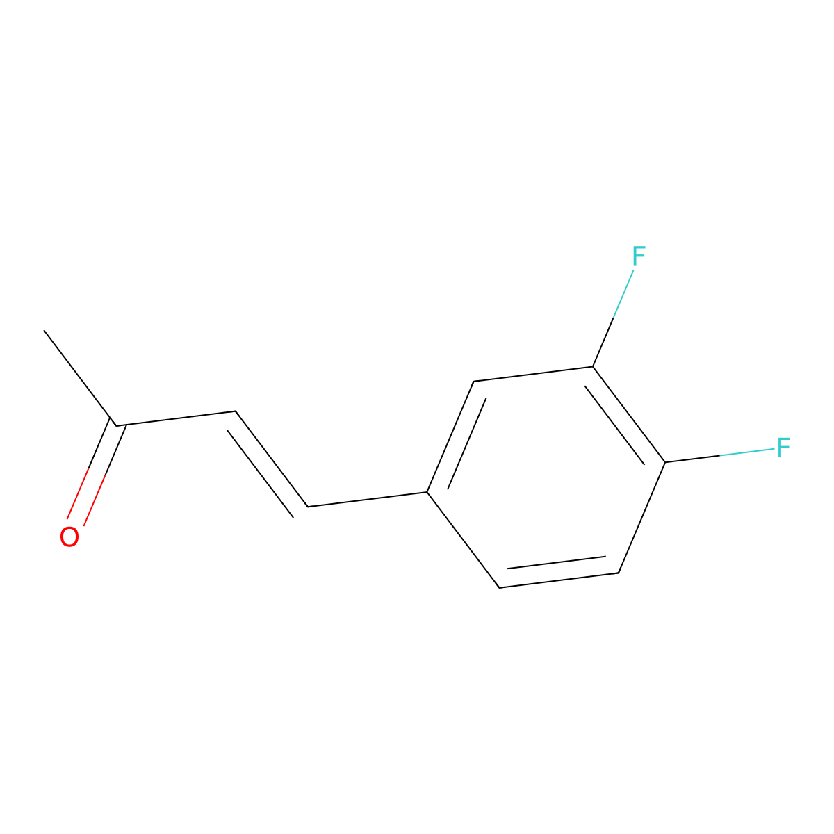 (E)-4-(3,4-difluorophenyl)but-3-en-2-one molecular structure, CAS 1033193-95-1
