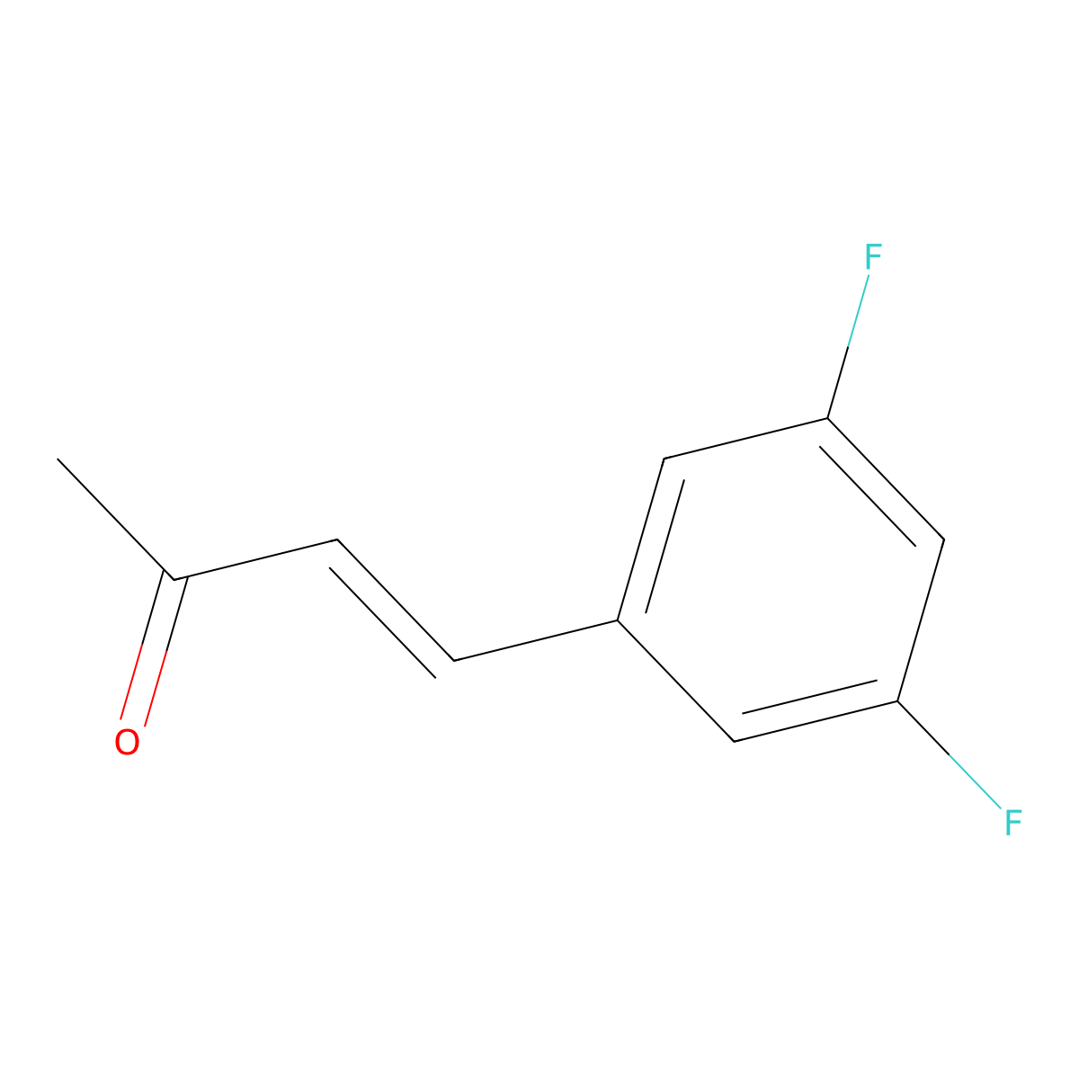 4-(3,5-Difluorophenyl)but-3-en-2-one molecular structure, CAS 1033193-96-2