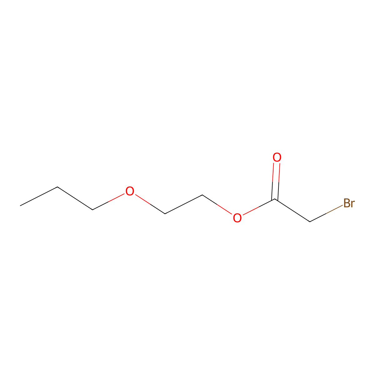 2-Propoxyethyl bromoacetate molecular structure, CAS 10332-48-6
