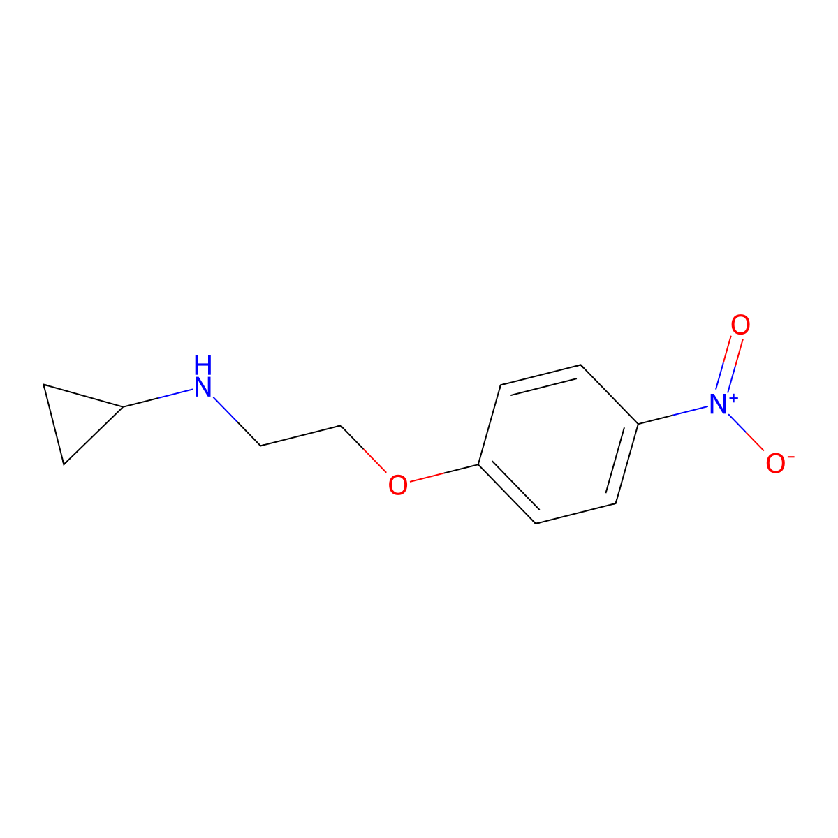 N-(2-(4-Nitrophenoxy)ethyl)cyclopropanamine molecular structure, CAS 1033201-53-4