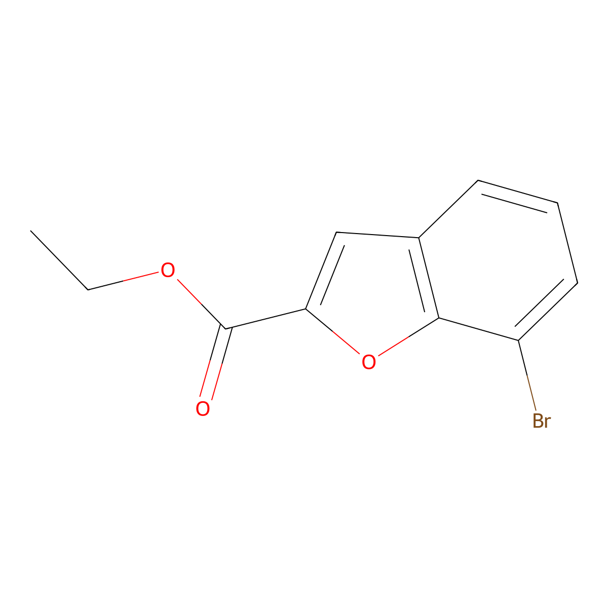 Ethyl 7-bromobenzofuran-2-carboxylate molecular structure, CAS 1033201-65-8