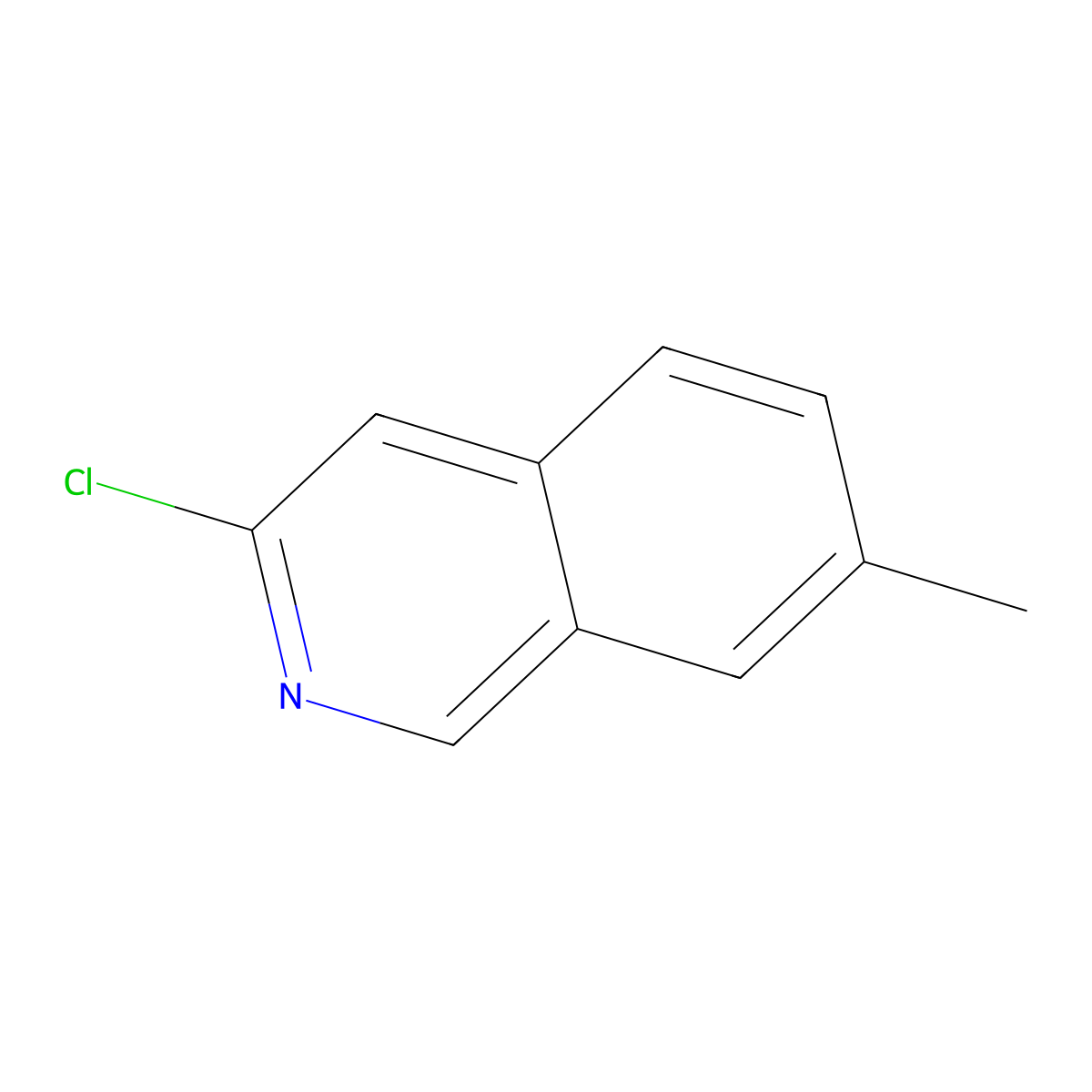 3-Chloro-7-methylisoquinoline molecular structure, CAS 1033201-77-2