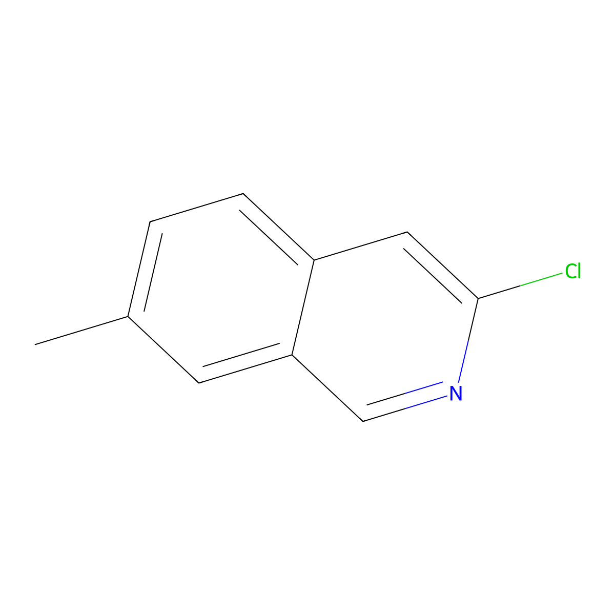3-Chloro-7-methylisoquinoline molecular structure, CAS 1033201-77-2