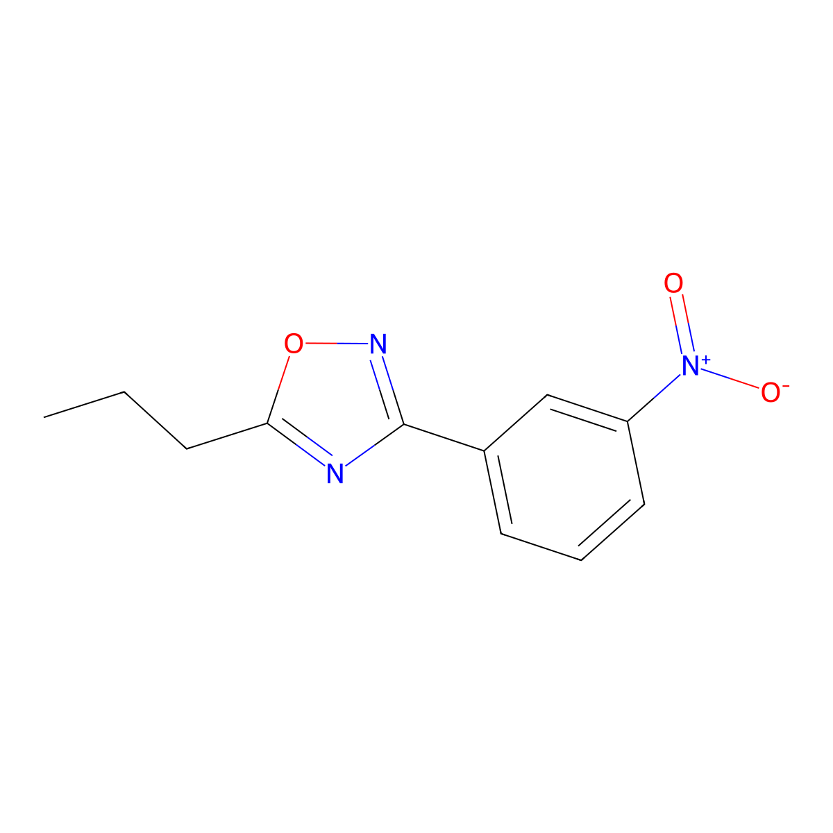 3-(3-Nitrophenyl)-5-propyl-1,2,4-oxadiazole molecular structure, CAS 1033202-02-6