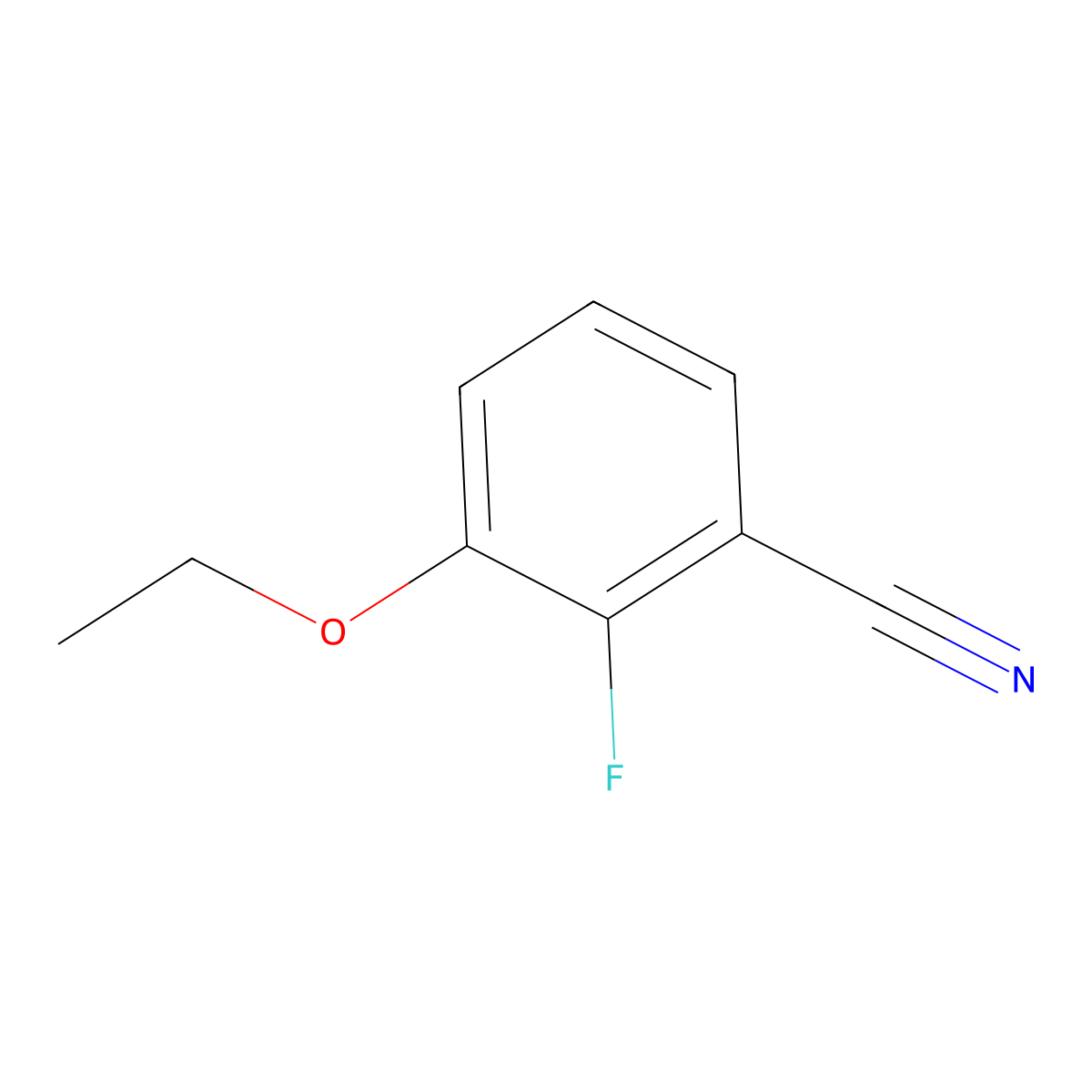 3-Ethoxy-2-fluorobenzonitrile molecular structure, CAS 1033202-20-8