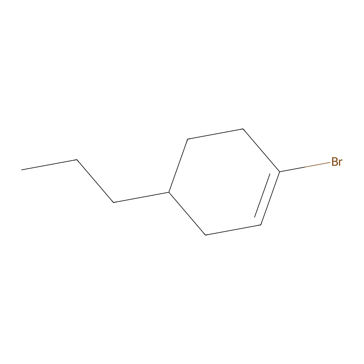 1-Bromo-4-propylcyclohex-1-ene molecular structure, CAS 1033202-23-1
