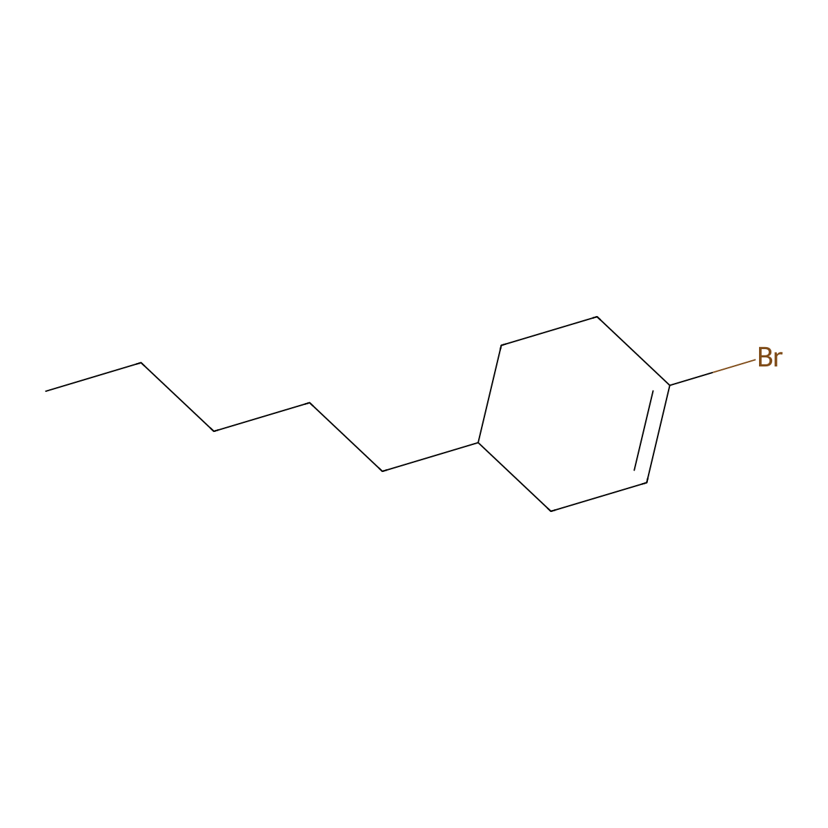 1-Bromo-4-pentylcyclohex-1-ene molecular structure, CAS 1033202-26-4