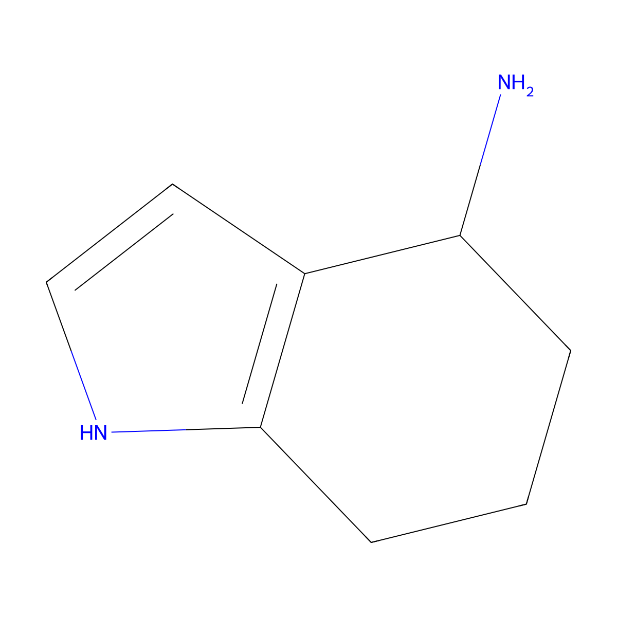 4,5,6,7-tetrahydro-1H-indol-4-amine molecular structure, CAS 1033202-31-1