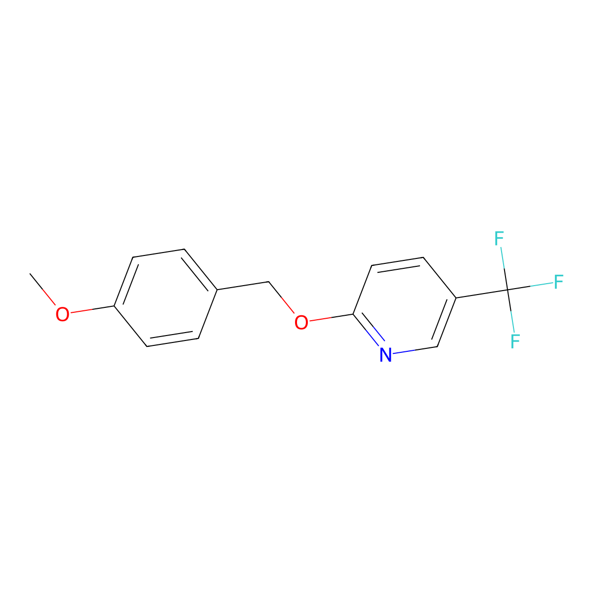 2-(4-Methoxybenzyloxy)-5-(trifluoromethyl)pyridine molecular structure, CAS 1033202-62-8