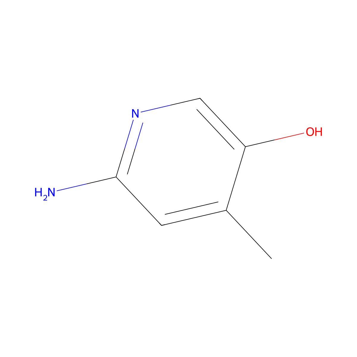 6-Amino-4-methylpyridin-3-ol molecular structure, CAS 1033203-10-9