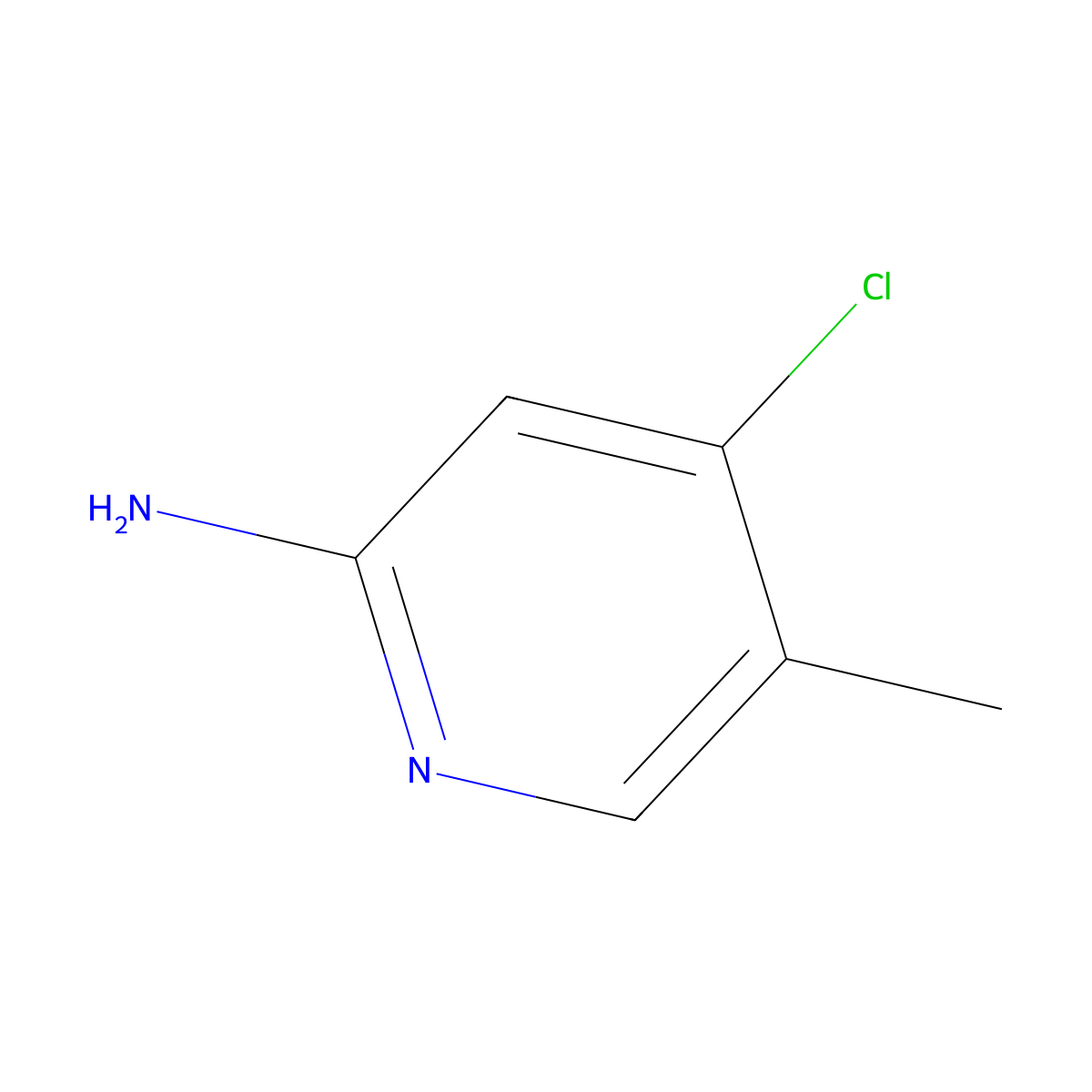 4-Chloro-5-methylpyridin-2-amine molecular structure, CAS 1033203-31-4