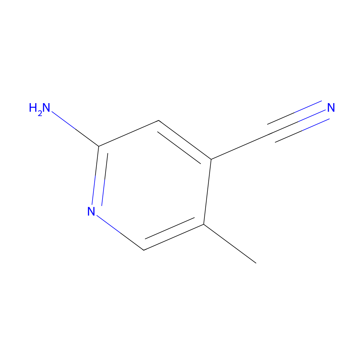 2-Amino-5-methylisonicotinonitrile molecular structure, CAS 1033203-36-9
