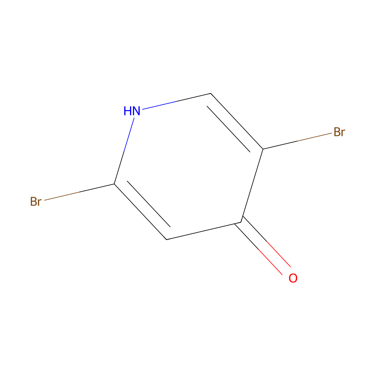2,5-Dibromopyridin-4-OL molecular structure, CAS 1033203-55-2