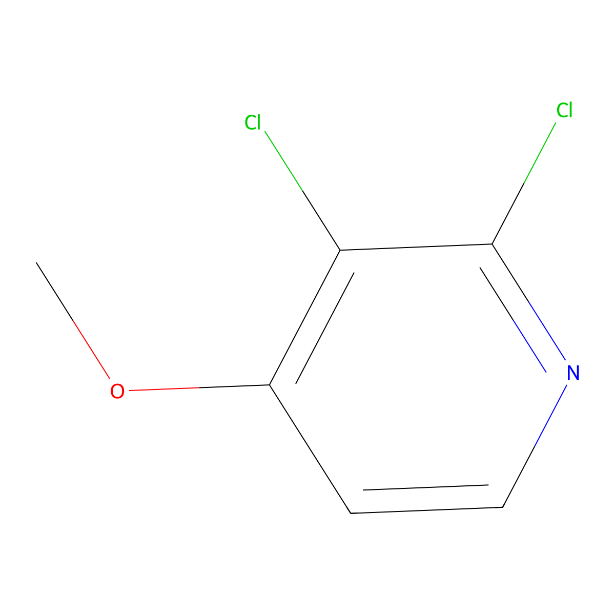 2,3-Dichloro-4-methoxypyridine molecular structure, CAS 1033203-57-4