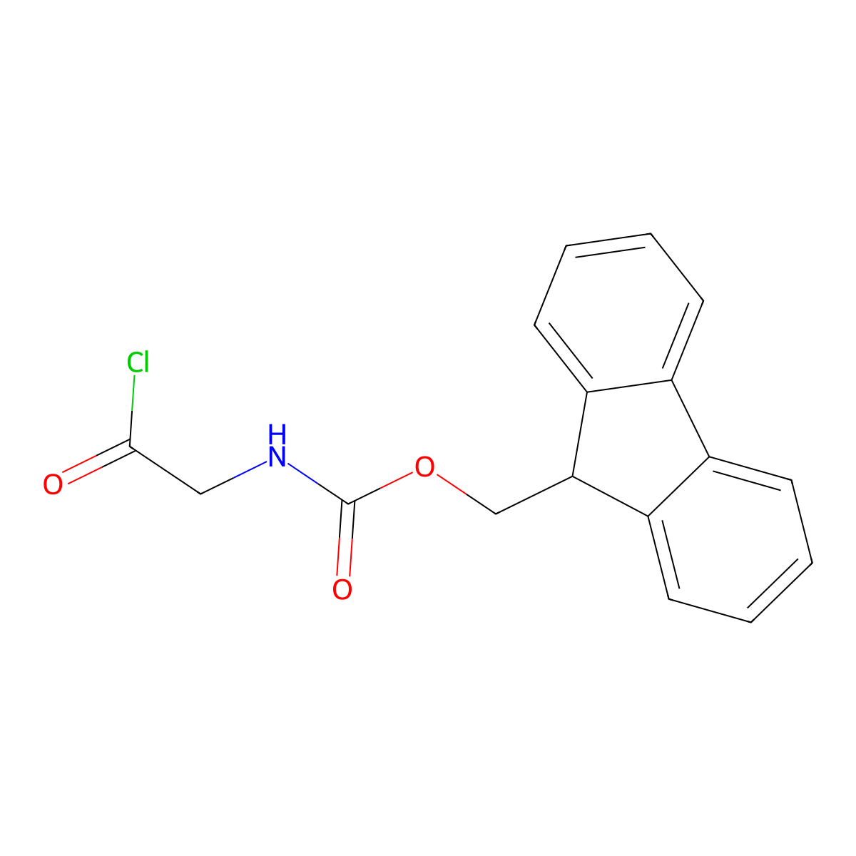 Fmoc-Gly-Cl molecular structure, CAS 103321-49-9