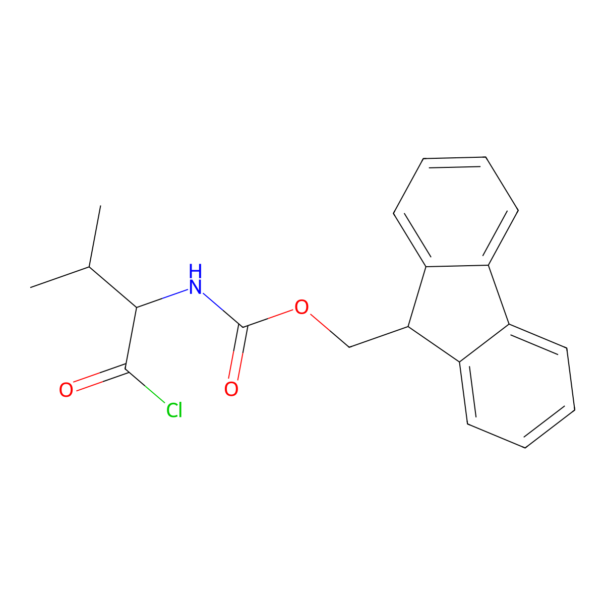 Fmoc-val-CL molecular structure, CAS 103321-53-5