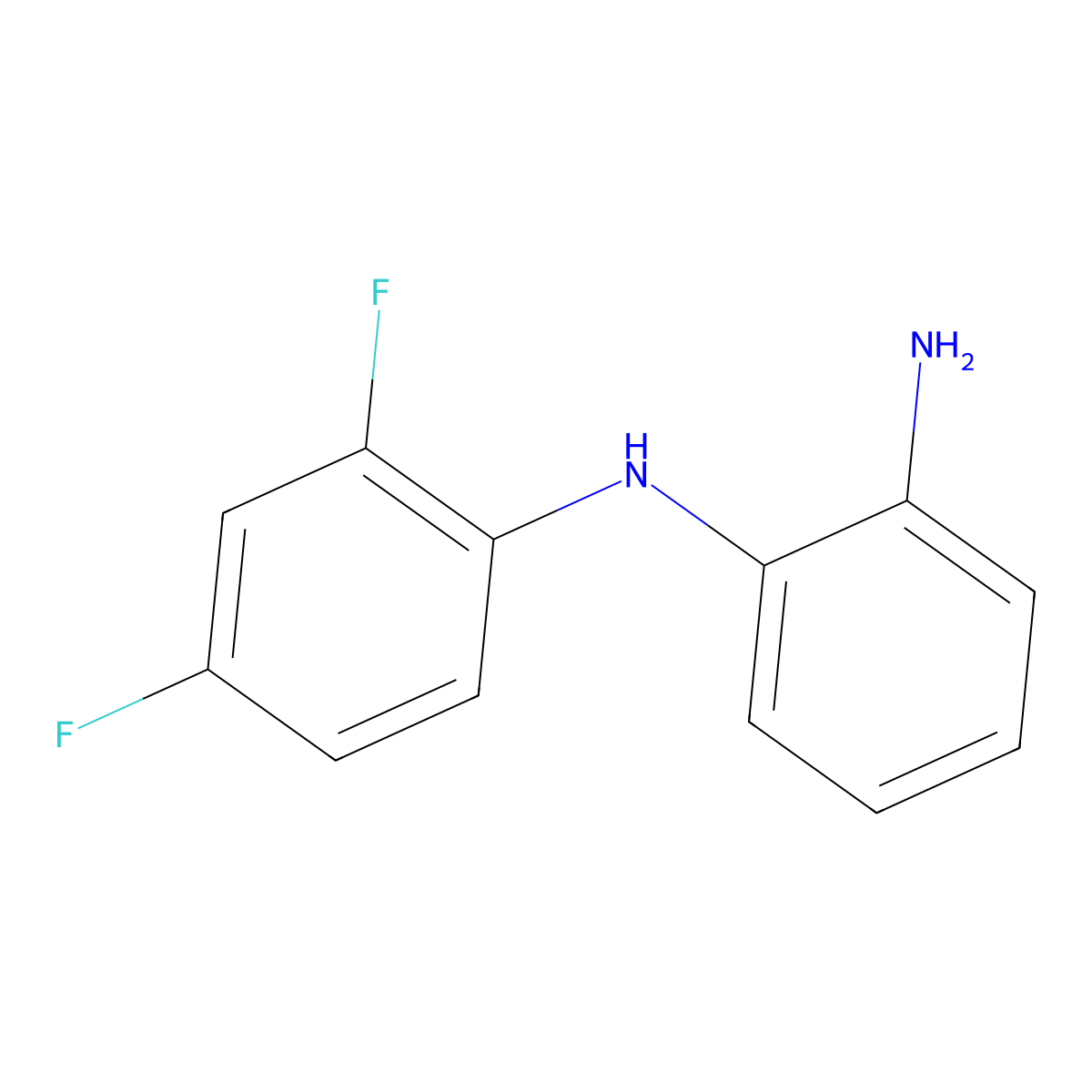 1-N-(2,4-difluorophenyl)benzene-1,2-diamine molecular structure, CAS 1033227-40-5