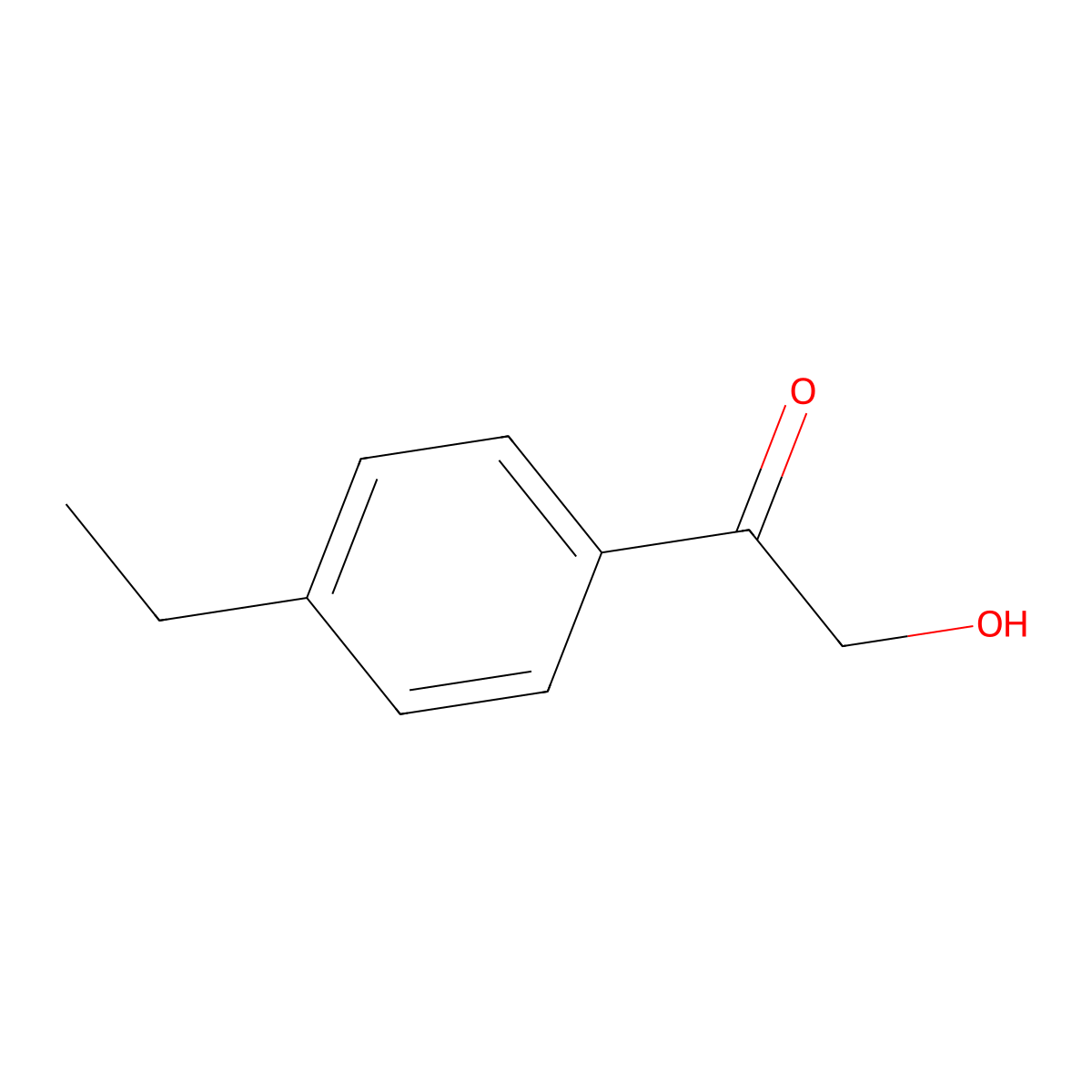 1-(4-Ethylphenyl)-2-hydroxyethan-1-one molecular structure, CAS 103323-24-6