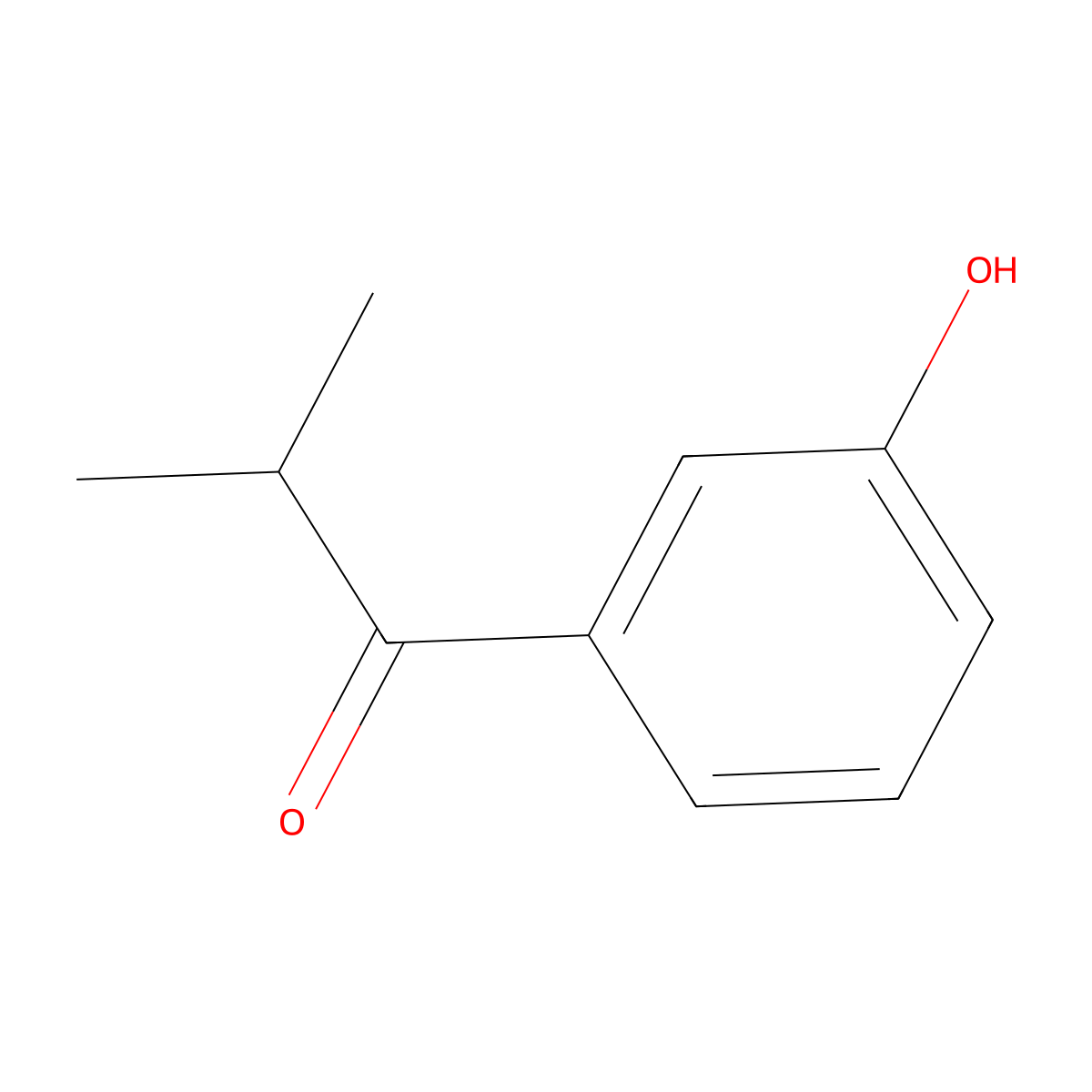 1-(3-Hydroxyphenyl)-2-methylpropan-1-one molecular structure, CAS 103323-37-1