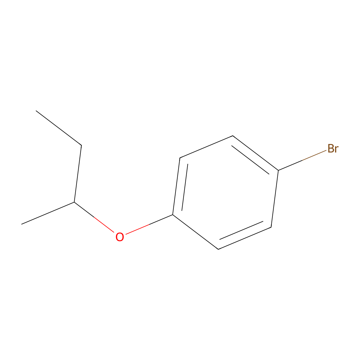 1-Bromo-4-(butan-2-yloxy)benzene molecular structure, CAS 103323-60-0