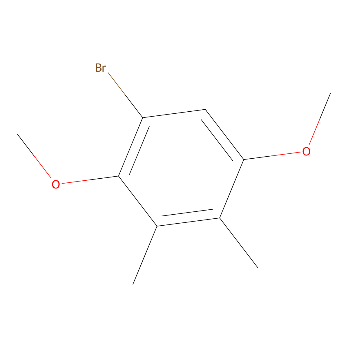 1-Bromo-2,5-dimethoxy-3,4-dimethylbenzene molecular structure, CAS 103323-61-1