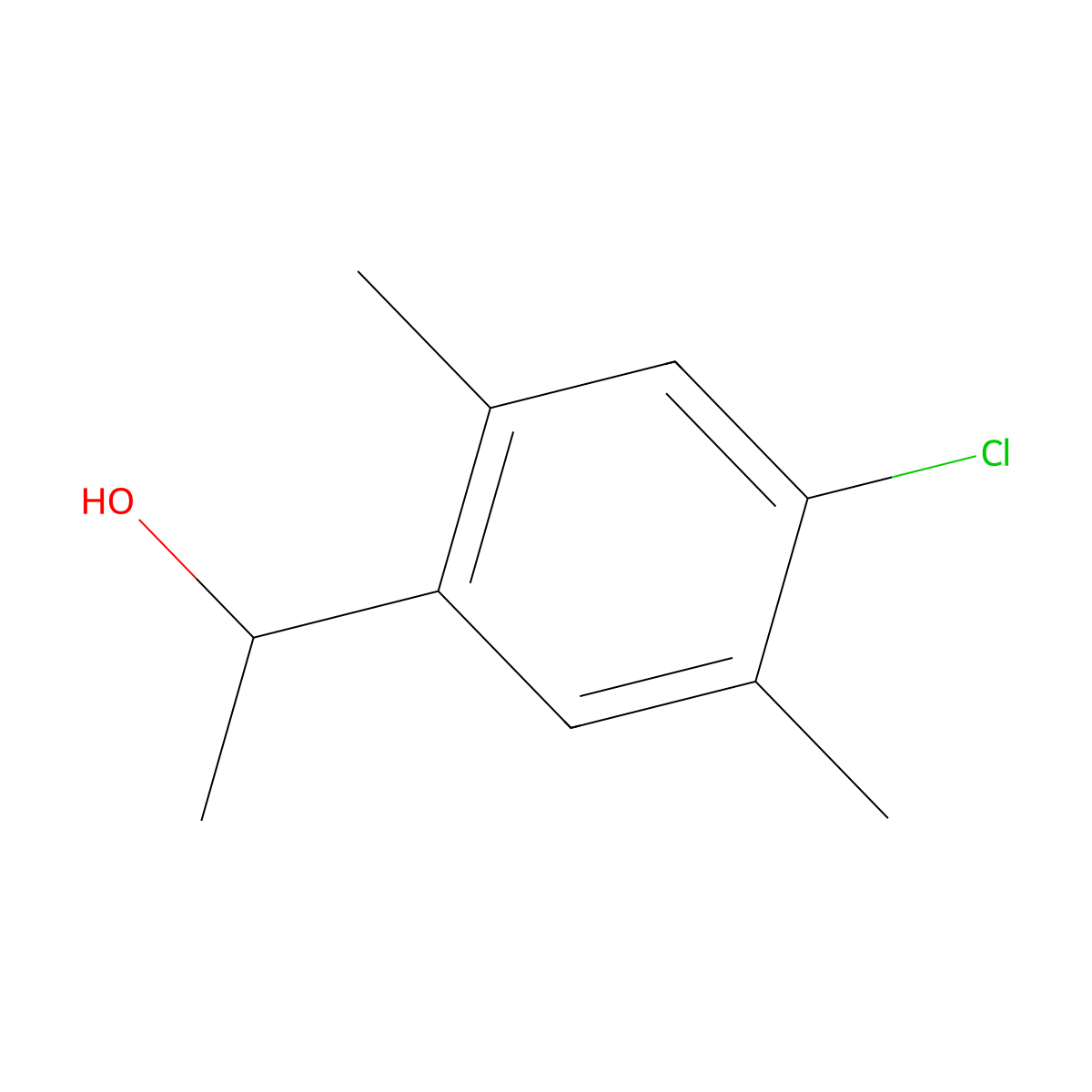 1-(4-Chloro-2,5-dimethylphenyl)ethanol molecular structure, CAS 103323-74-6