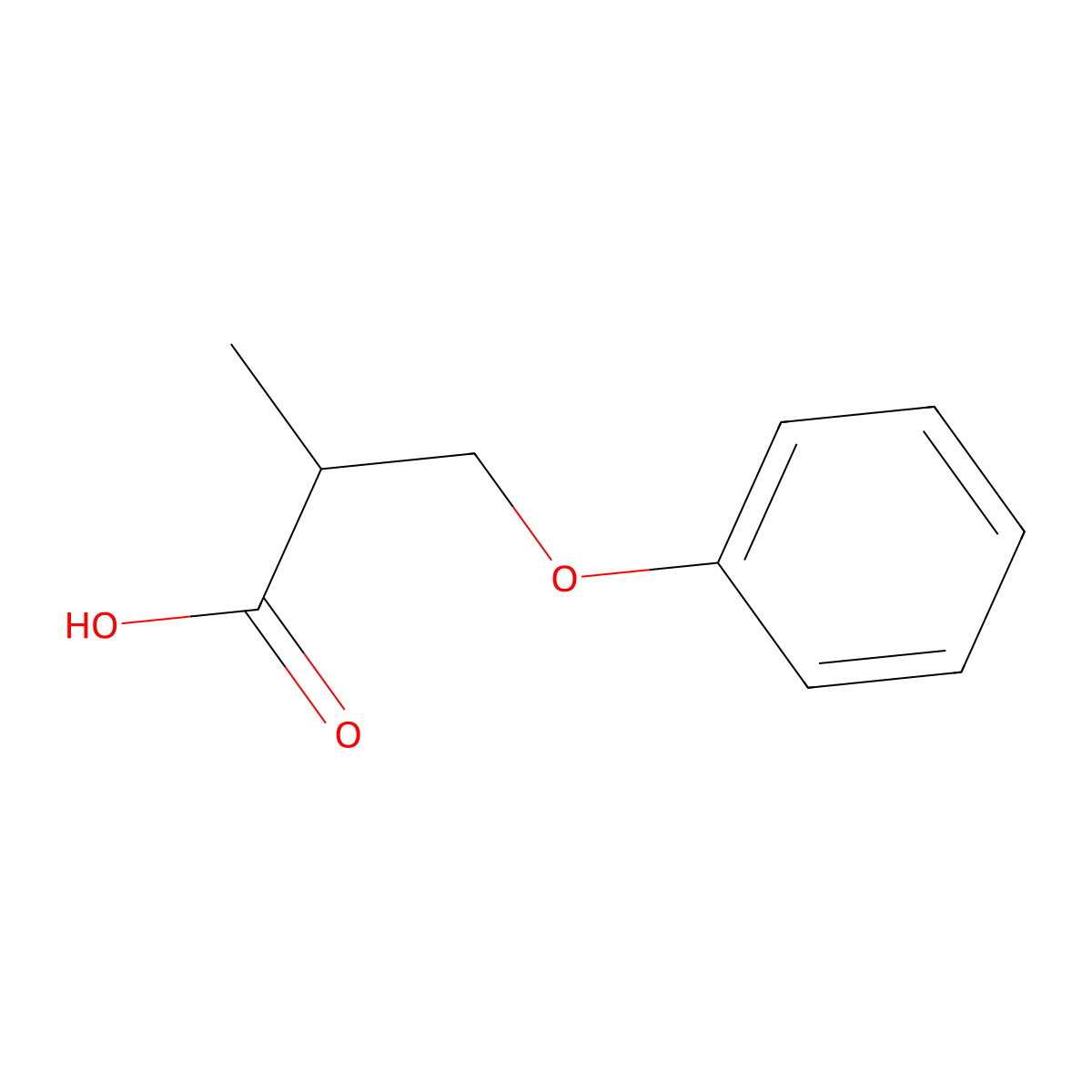2-Methyl-3-phenoxypropanoic acid molecular structure, CAS 103323-93-9