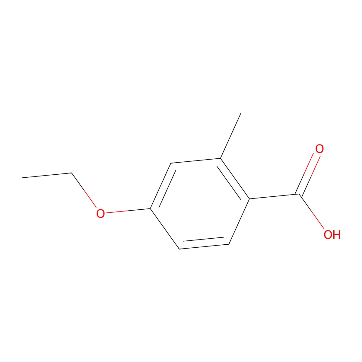 4-Ethoxy-2-methylbenzoic acid molecular structure, CAS 103323-97-3